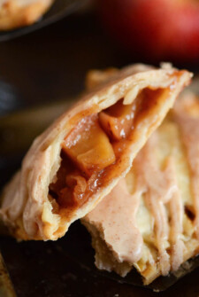 These apple pie poptarts are filled with applie pie filling and so easy to make.