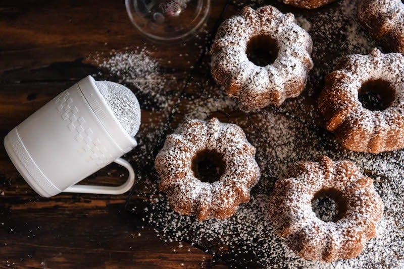 Mini Bundt Cake Pan Pumpkins