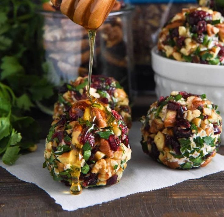 Cranberry Pecan Goat Cheese Truffles Cranberry Cheese Balls Appetizer