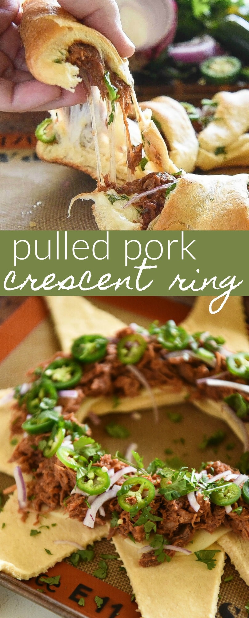 Pulled Pork Crescent Ring  The Novice Chef