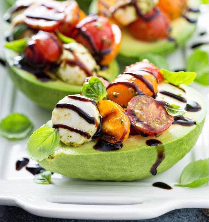 Caprese Stuffed Avocado Recipe Easy Healthy Appetizer Recipe