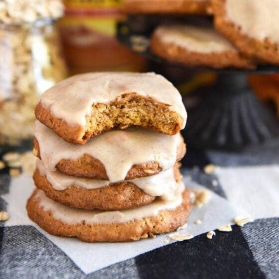 Iced Pumpkin Oatmeal Cookies Recipe