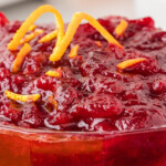Landscape photo of cranberry relish recipe.