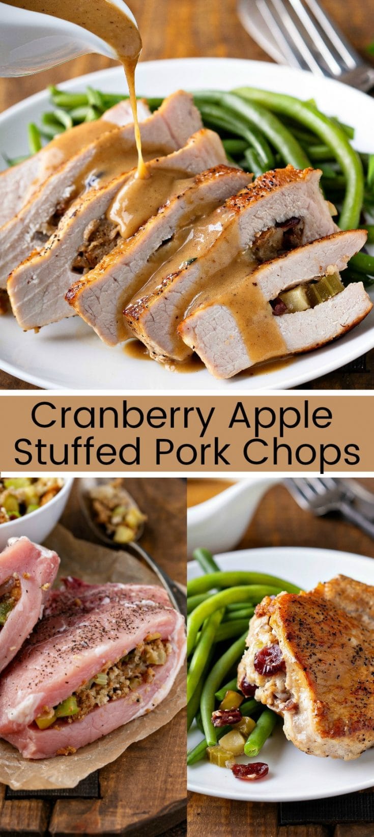 Cranberry Apple Stuffed Pork Chops  The Novice Chef