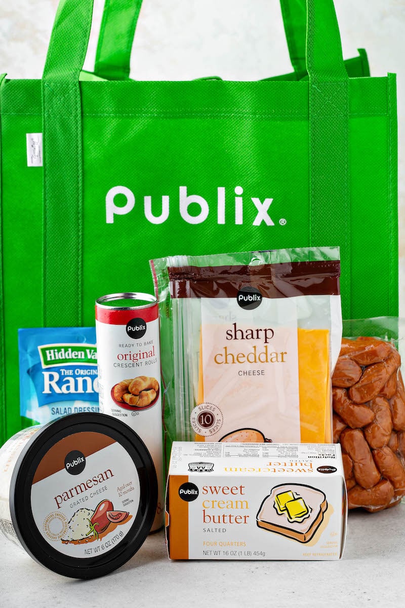 The ingredients for pigs in a blanket, courtesy of Publix delivery, powered by Instacart