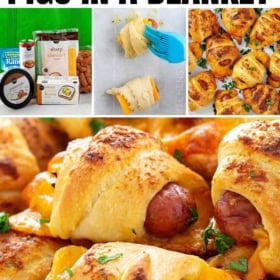 Cheesy ranch pigs in a blanket are prepared in simple steps.