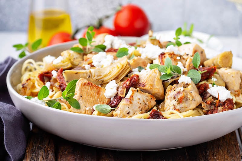 Chicken, Artichoke, and SunDried Tomato Pasta Recipe Pasta Recipes