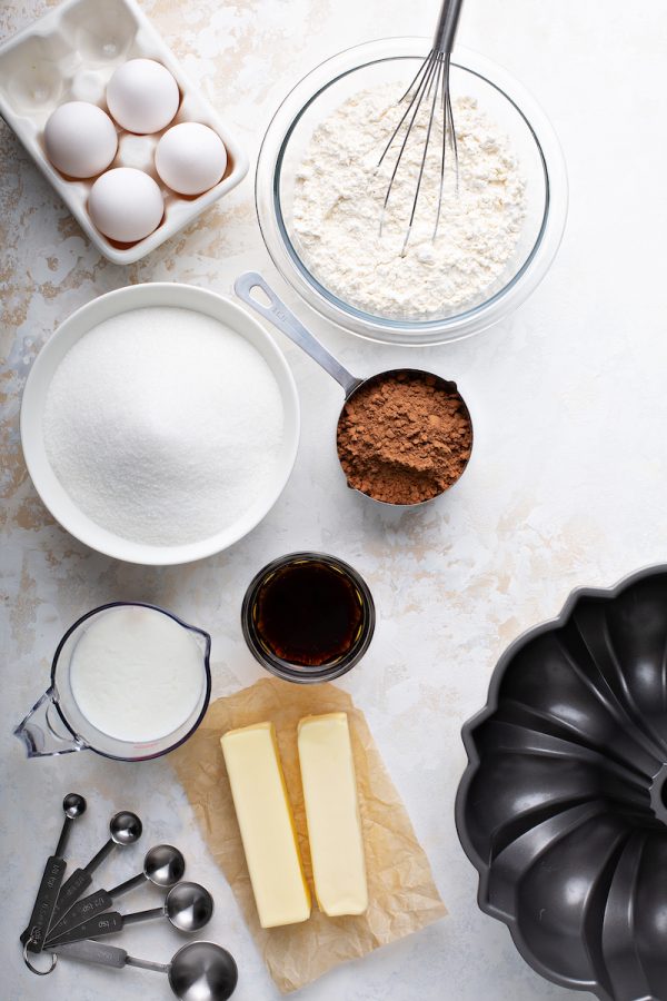 Root Beer Pound Cake Ingredients