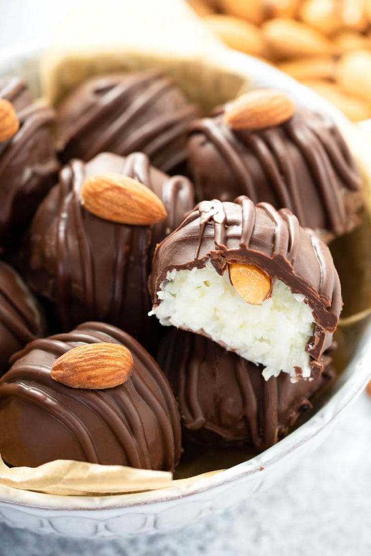 Easy Almond Joy Truffles How to Make Homemade Almond Joy Truffles