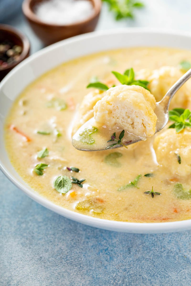 creamy chicken dumpling soup