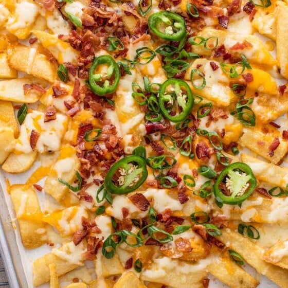Baked Texas cheese fries.