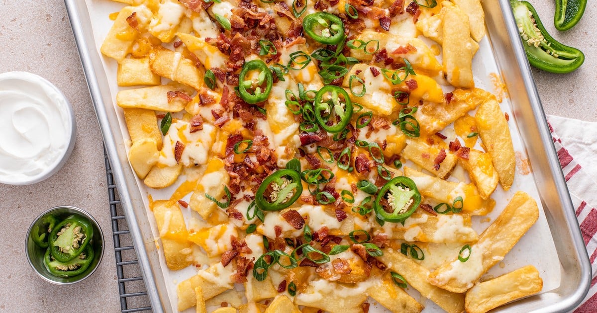 Baked Texas cheese fries.