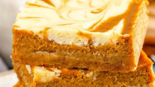 Swirled Pumpkin Cheesecake Bars