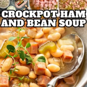 Ham and bean soup is made all in the crockpot.