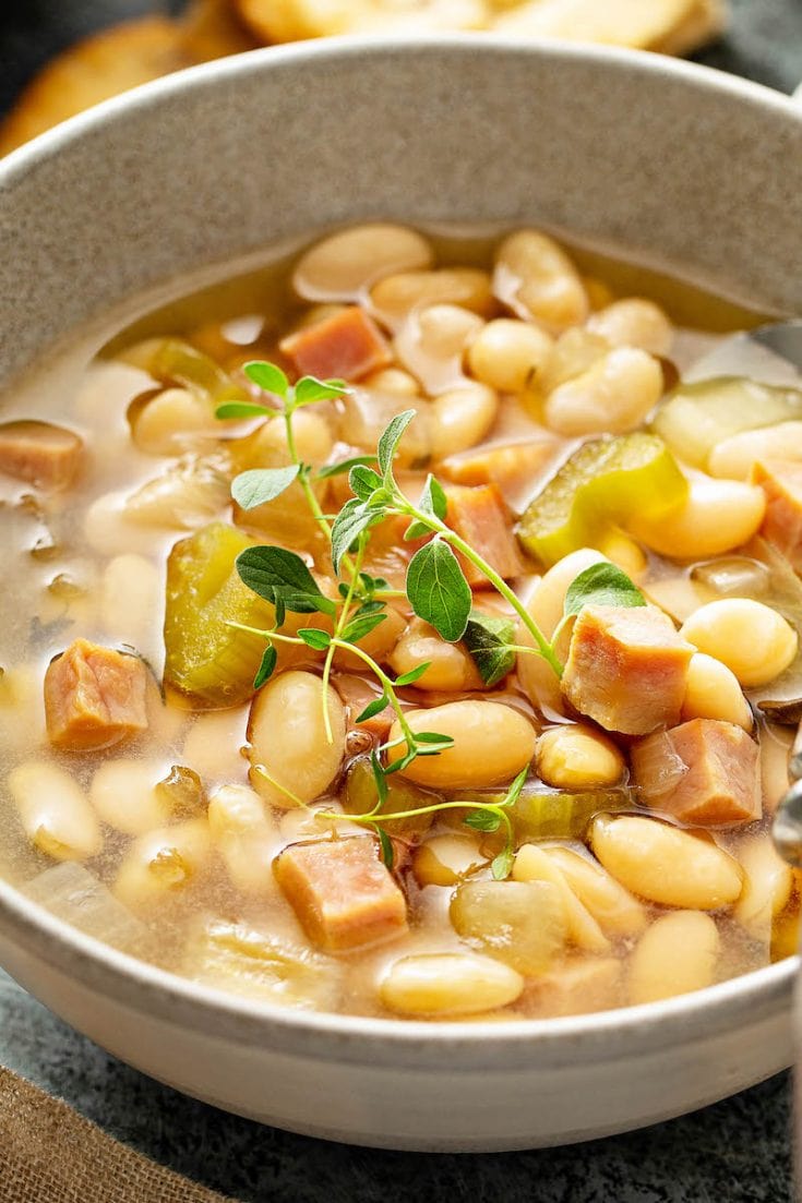 ham and bean soup recipe with dried beans