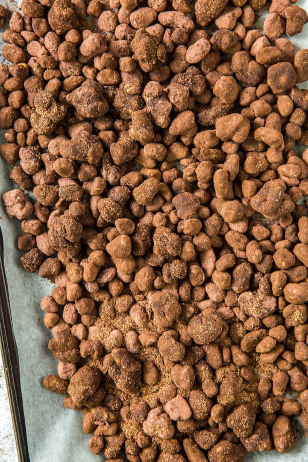 Reindeer Poop recipe presented close up.