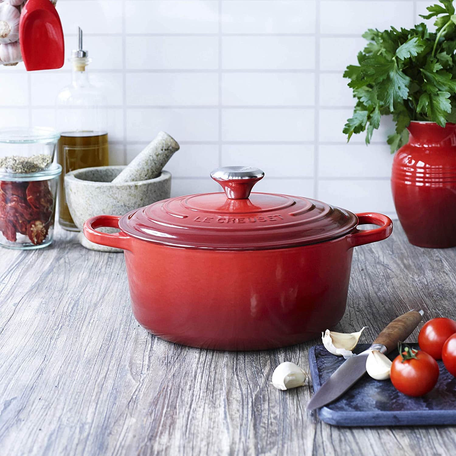 Enameled Cast-Iron Dutch Oven