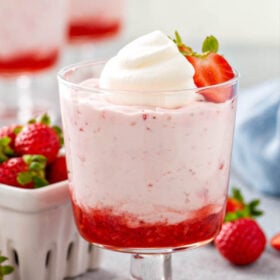 Pinterest image for Strawberry Mousse
