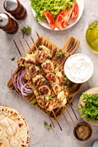 Greek Chicken Gyros with Tzatziki Sauce | The Novice Chef