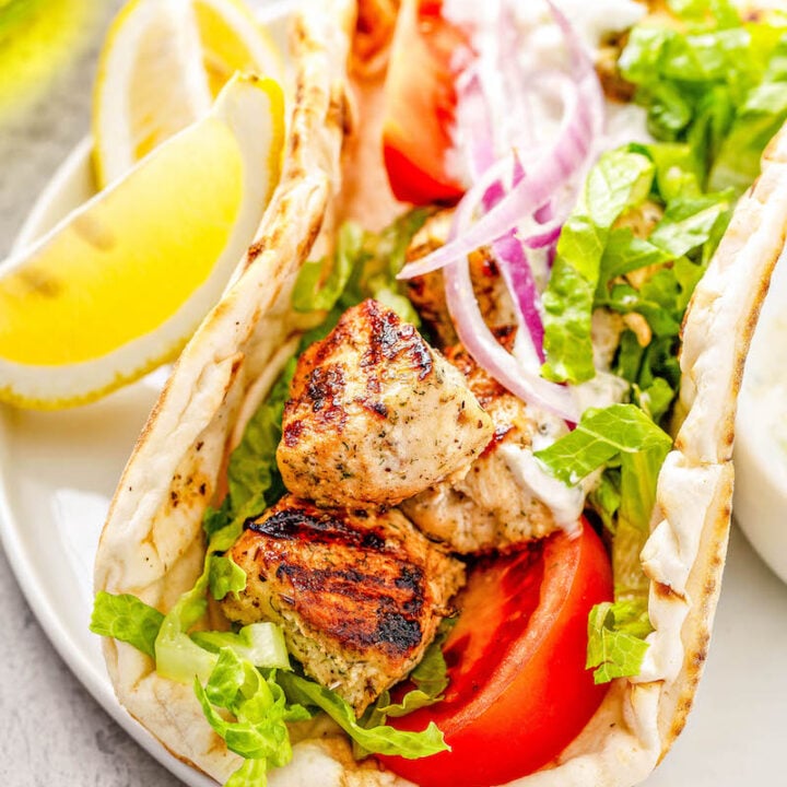 Chicken Gyro Recipe with Tzatziki Sauce | The Novice Chef