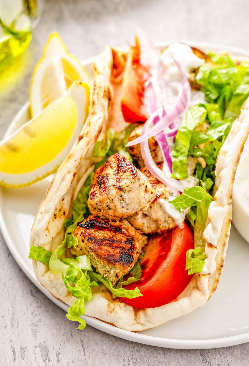 Best Greek Chicken Gyro Recipe • Unicorns in the Kitchen