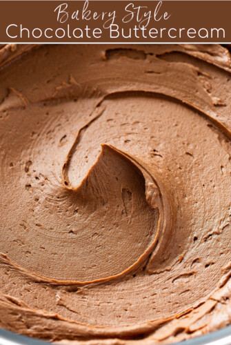 Close-up of Chocolate Buttercream.