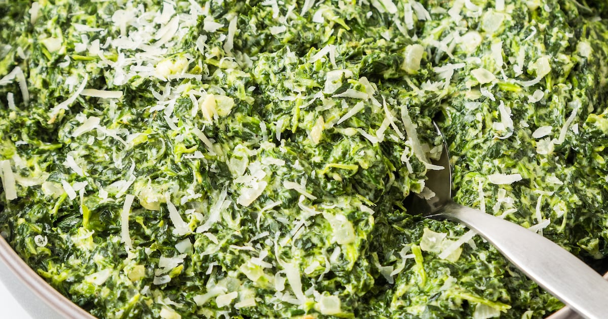Best Creamed Spinach | A Creamy Classic Holiday Side Dish Recipe!