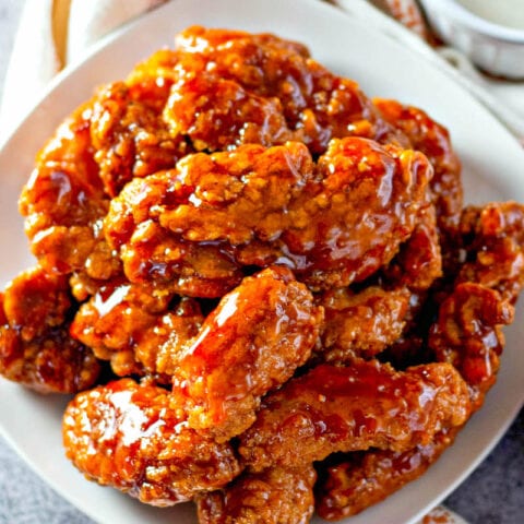 Sweet-and-Spicy Easy Sticky Chicken Tenders | The Novice Chef