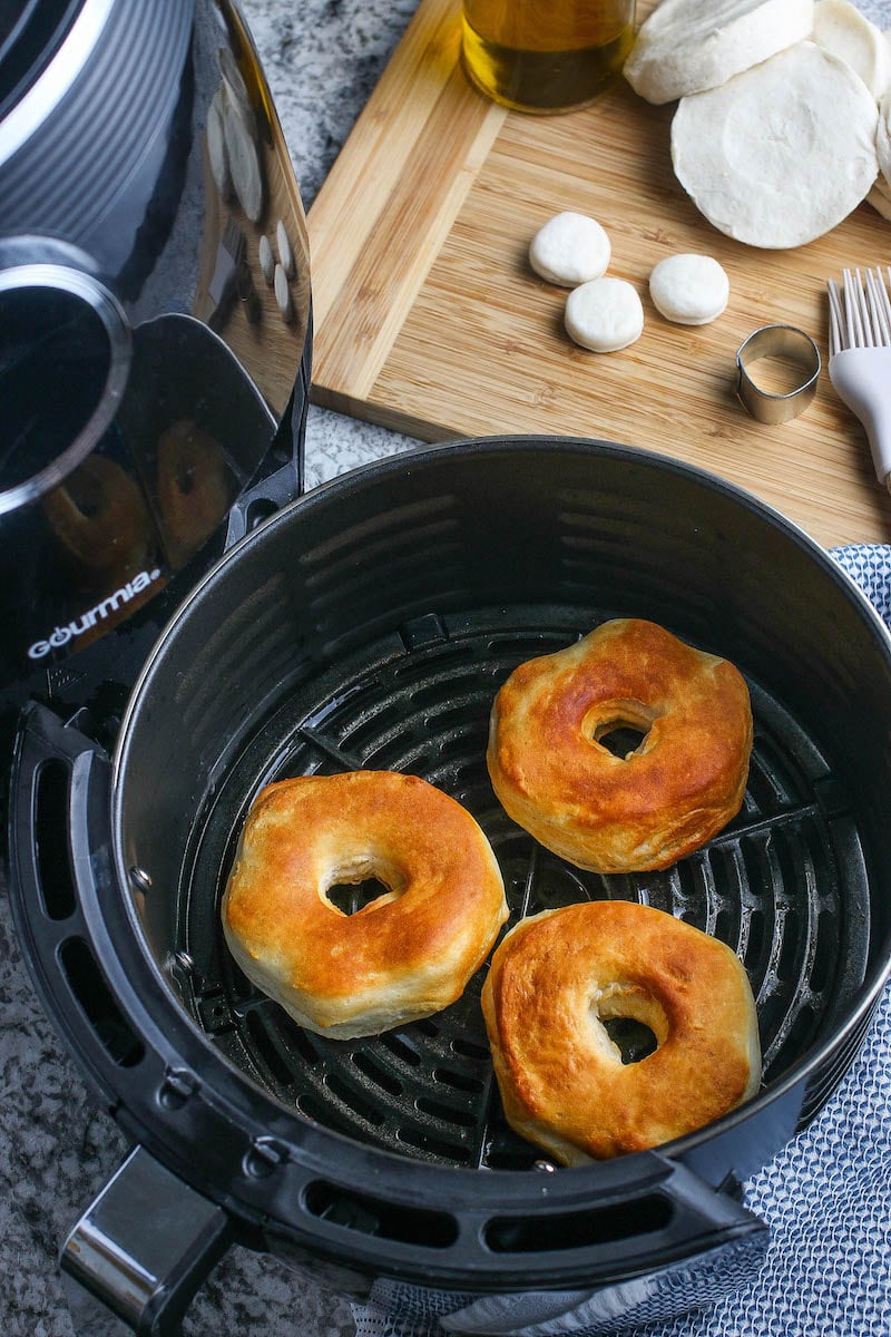 Easy Strawberry Glazed Air Fryer Donuts The Novice Chef