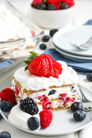 Summer Berry Icebox Cake Recipe | Easy No Bake Dessert