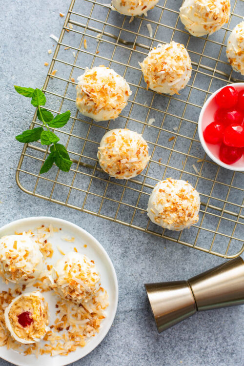 Easy NoBake Piña Colada Truffles The Novice Chef