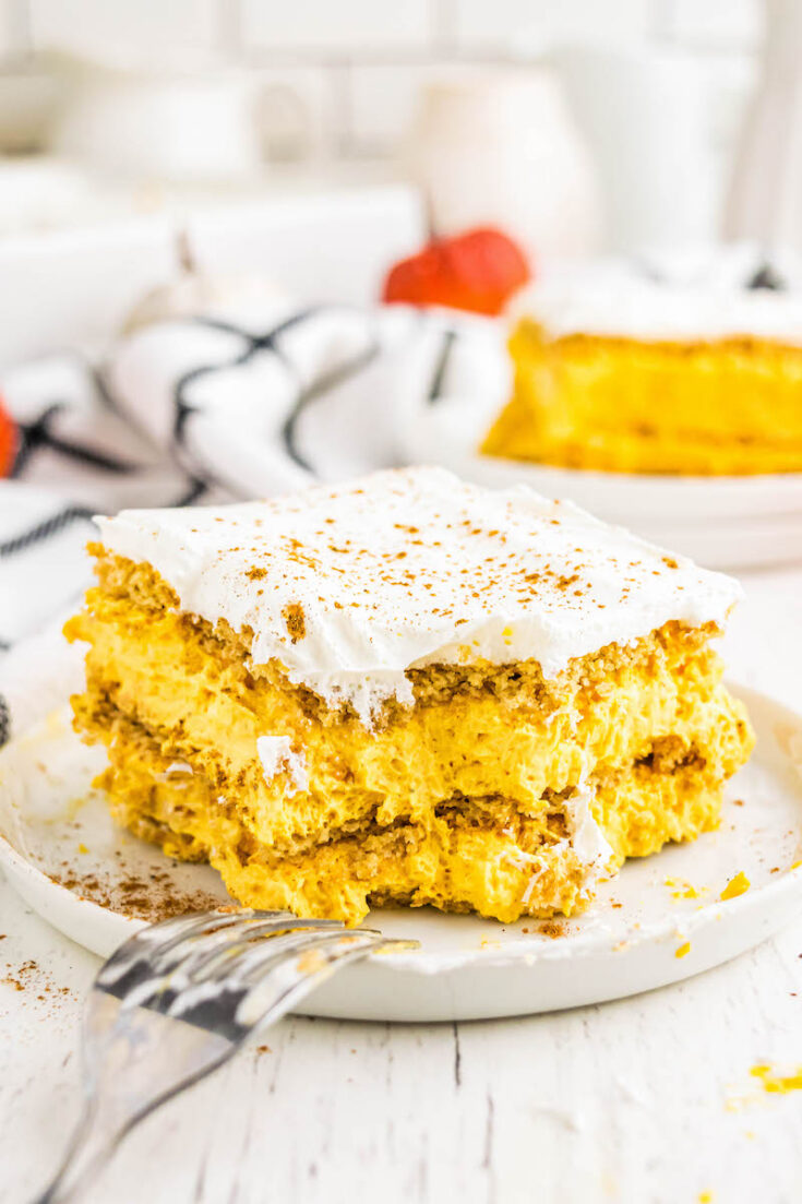 Pumpkin Icebox Cake Recipe | A No Bake Graham Cracker Icebox Cake