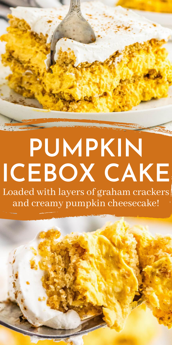 Pumpkin Icebox Cake Recipe | A No Bake Graham Cracker Icebox Cake