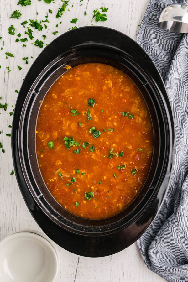 Slow Cooker Turkey Taco Soup Healthy Soup Recipe with Ground Turkey