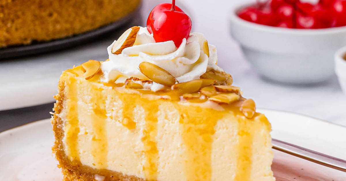 Almond Amaretto Cheesecake Recipe The Novice Chef