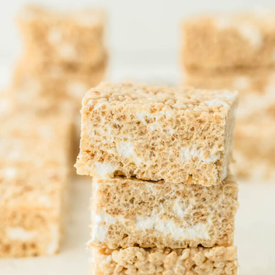 Brown Butter Rice Krispie Treats - The Novice Chef