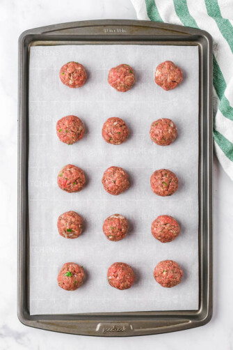 Easy Baked Italian Meatballs Recipe | The Novice Chef