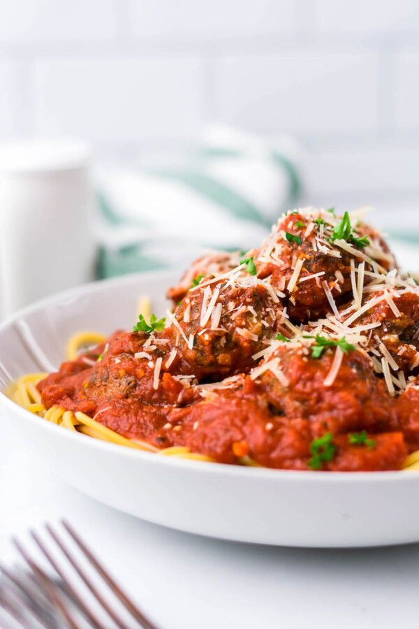 Easy Baked Italian Meatballs Recipe | The Novice Chef