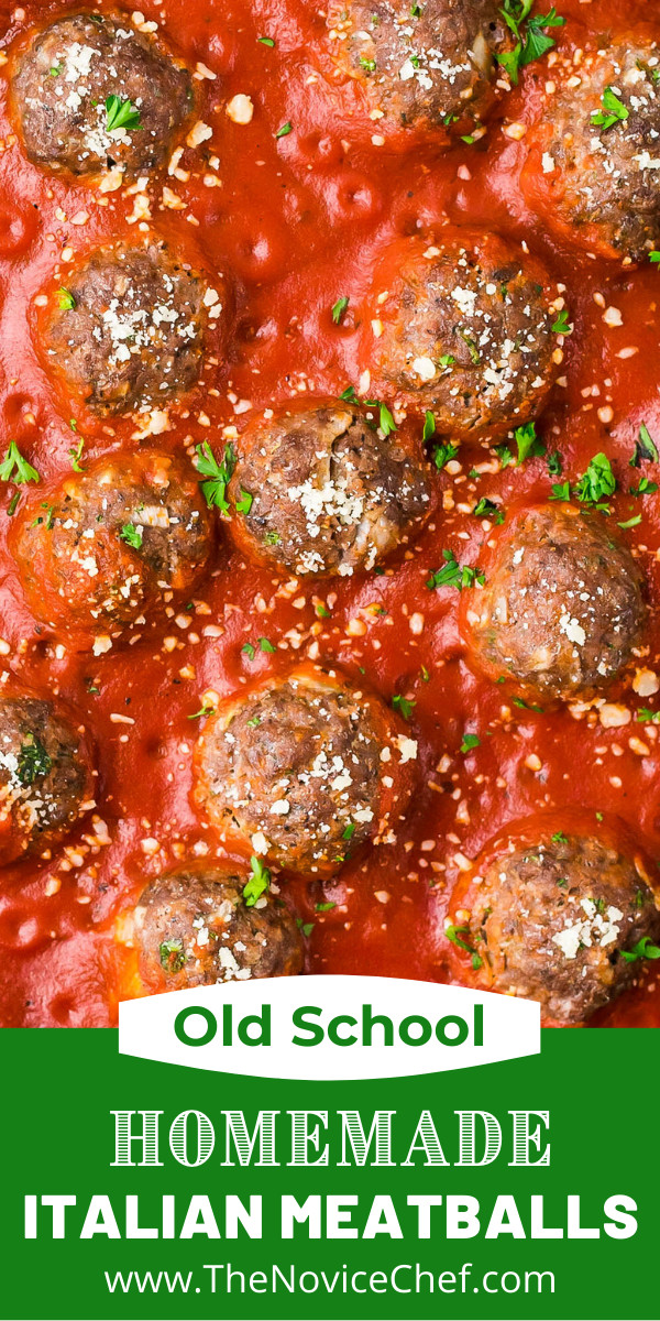 Easy Baked Italian Meatballs Recipe | The Novice Chef