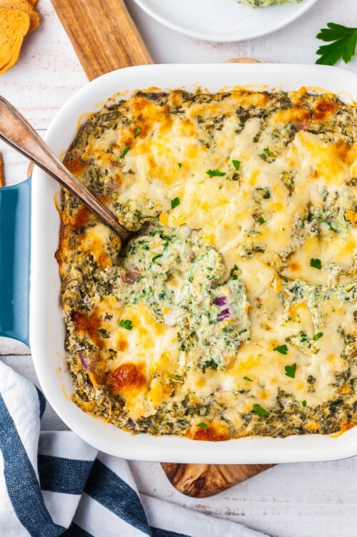 Easy Cheesy Hot Spinach Dip Recipe | The Novice Chef