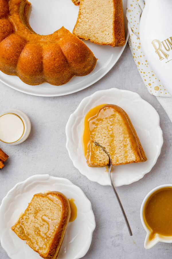 RumChata Pound Cake with Warm Rumchata Sauce The Novice Chef