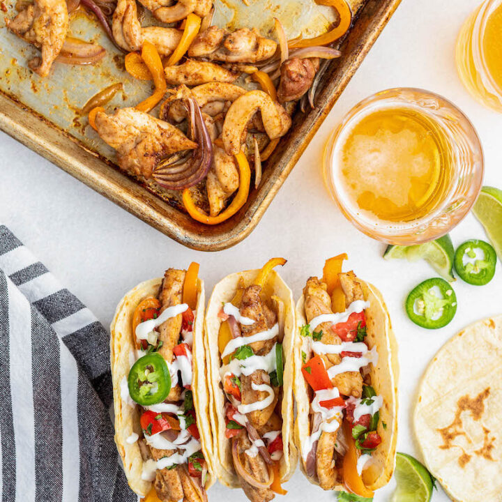 Sheet Pan Chicken Fajitas