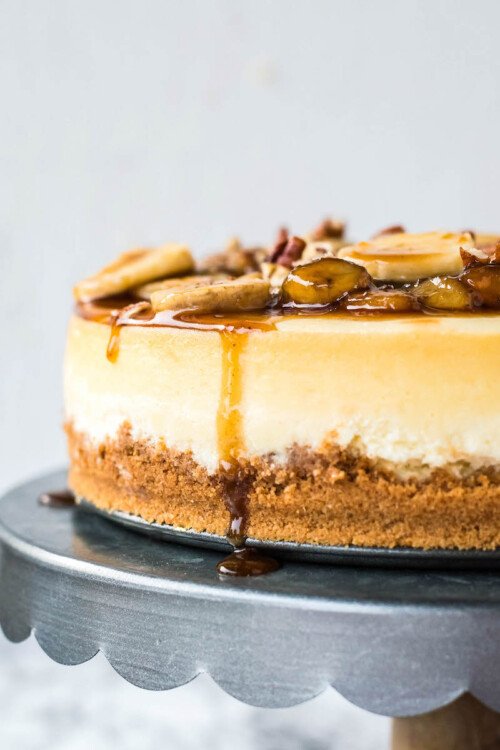 Bananas Foster Cheesecake Recipe | The Novice Chef