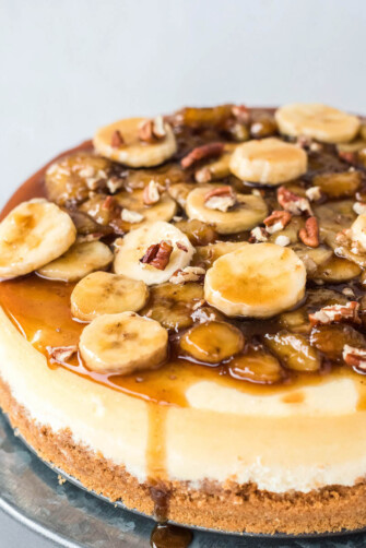Bananas Foster Cheesecake Recipe | The Novice Chef