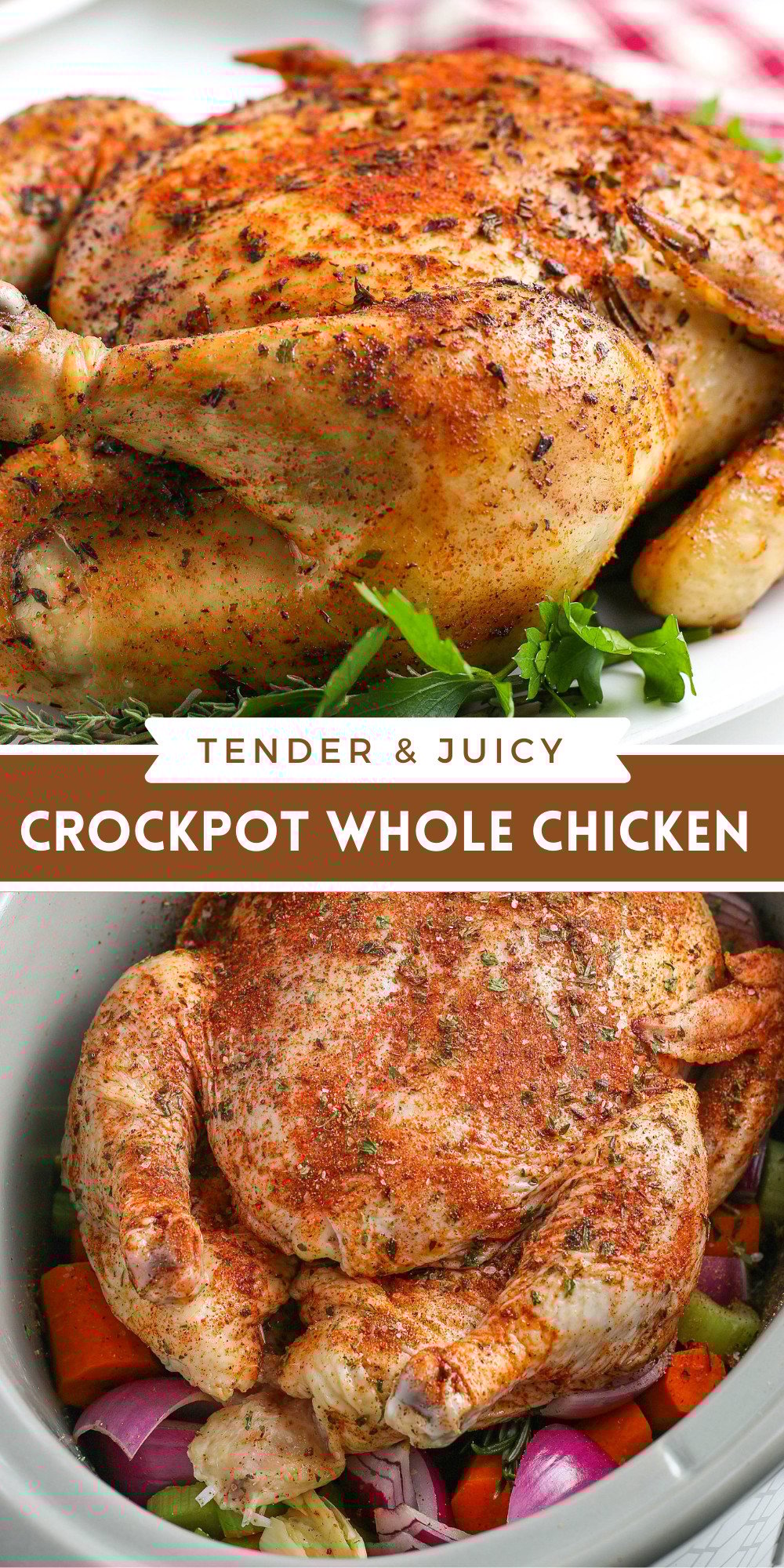 Crockpot Whole Chicken Recipe | The Novice Chef