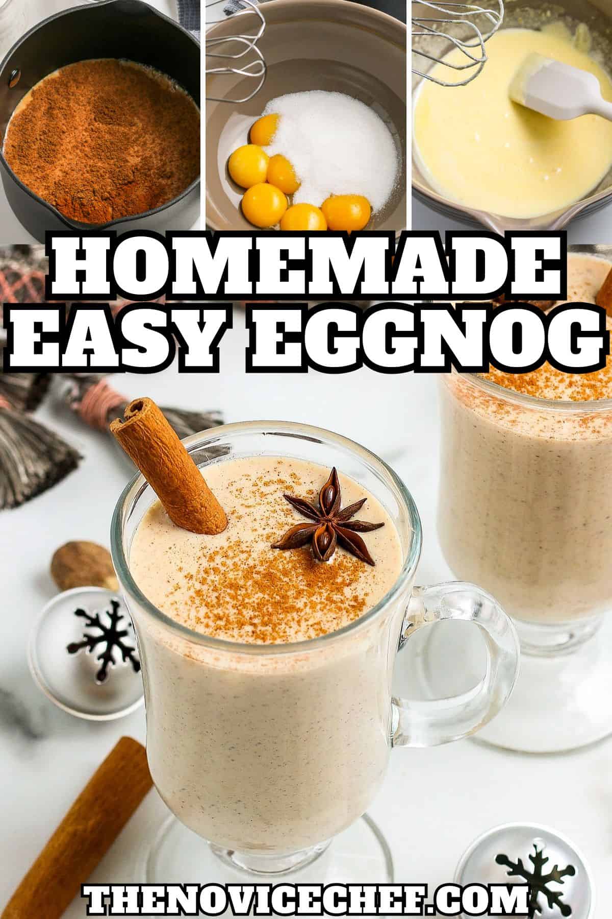 Homemade Eggnog Recipe | The Novice Chef