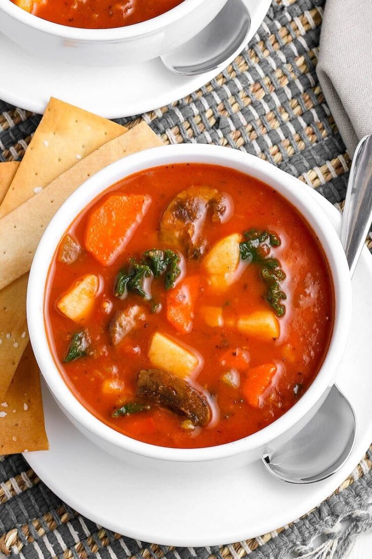Instant Pot Vegetable Soup | A Hearty Vegetarian Recipe!