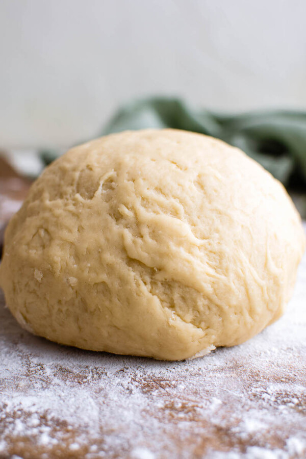 Kneaded ball of empanada dough.