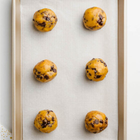 Chocolate chip cookie dough balls.