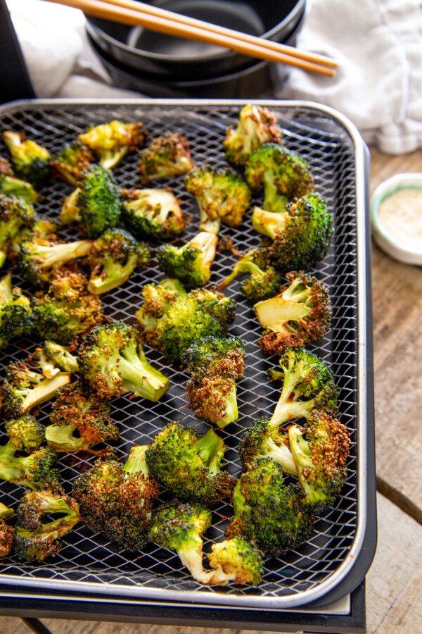 Air Fryer Asian Roasted Broccoli The Novice Chef